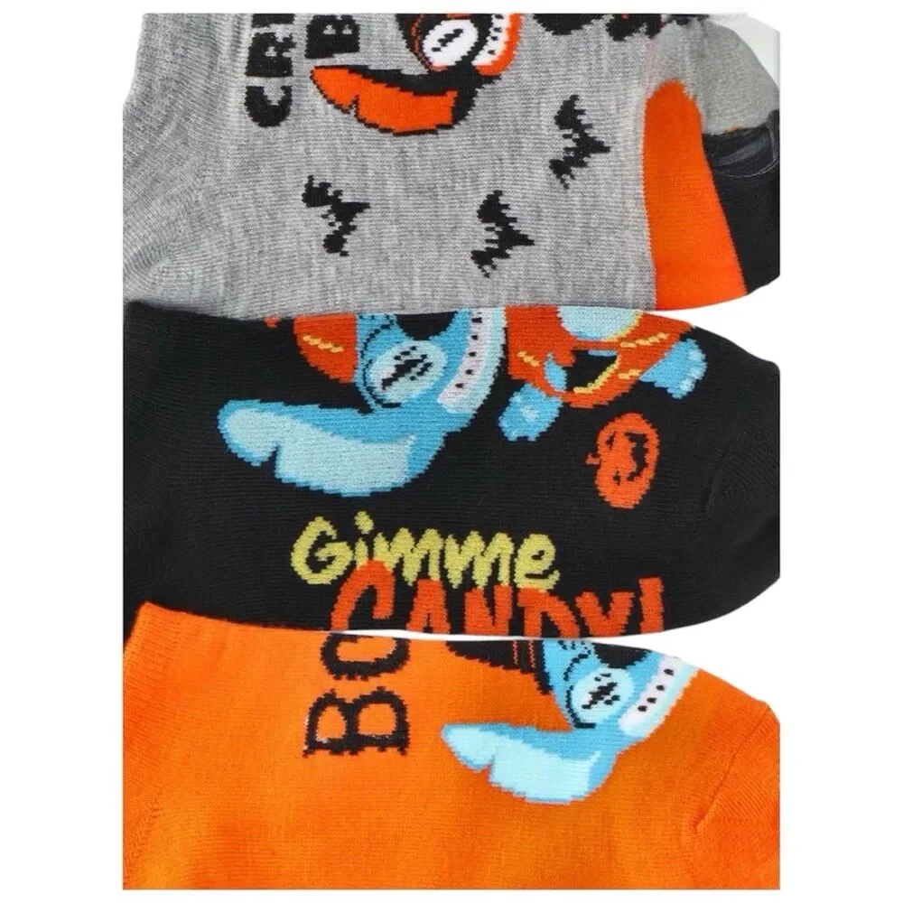 Disney Lilo & Stitch Halloween Women's No Show Socks, 3-Pack, Shoe Size 4-10